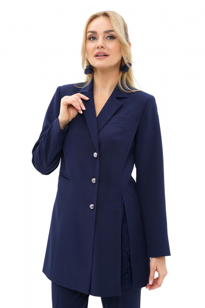 Брюки, жакет Alani Collection 2488 синий - фото 4