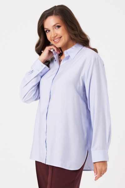Блуза Панда 112540 голубой - фото 3