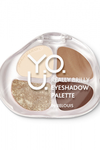 Тени для век Relouis Y.O.U. Really Brilly 02 Platinum - фото 1