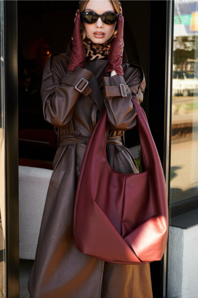 Сумка Polisto Mirai L бордовый - фото 2