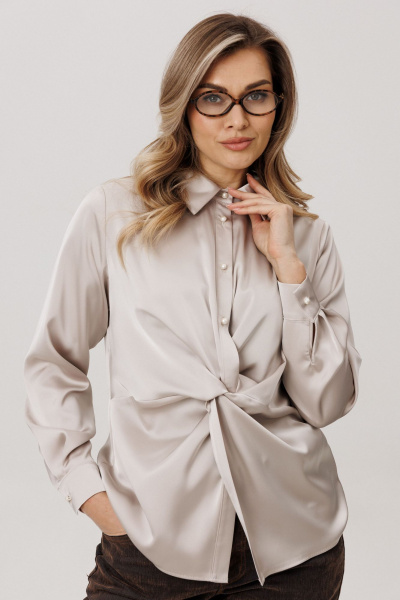 Блуза Anelli 1791 айс_латте - фото 2
