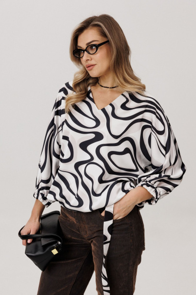 Блуза Anelli 1662 белое_озеро - фото 8