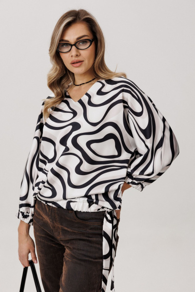 Блуза Anelli 1662 белое_озеро - фото 5