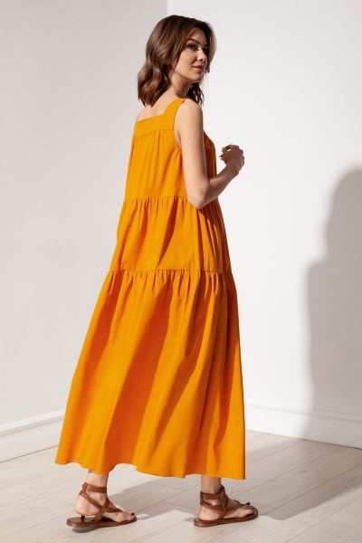 Платье S_ette S5034 оранжевый - фото 2