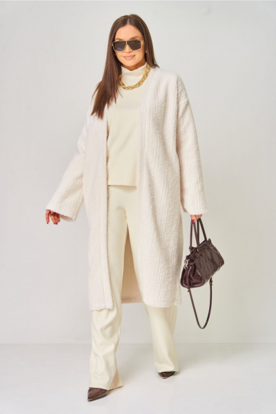 Брюки, джемпер, кардиган V&N Fashion 1064 бежевый - фото 2