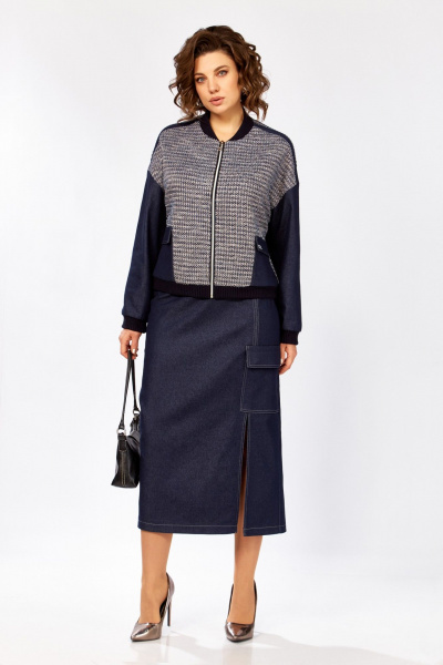 Бомбер, юбка Lady Secret 25103 синий - фото 2