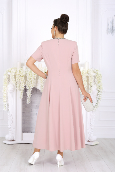 Жакет, платье Ninele 7489 пудровый - фото 8
