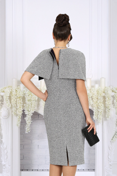 Платье Ninele 7524 серебро - фото 11