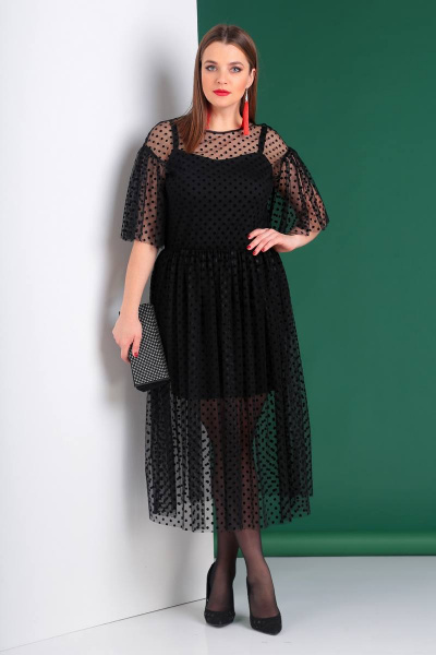 Платье Liona Style 668 черный - фото 1