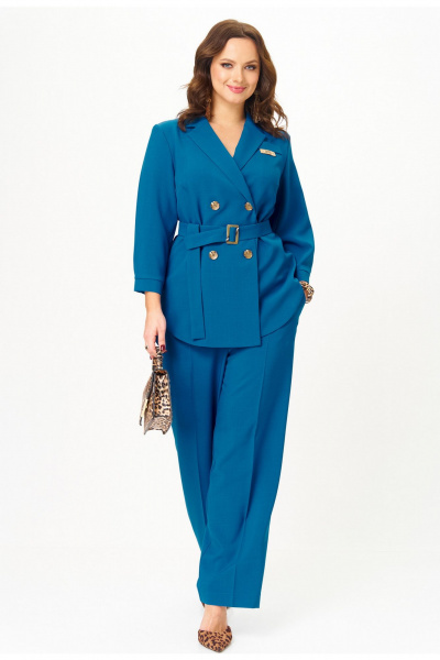 Брюки, жакет Твой имидж 2325 морская_волна - фото 6