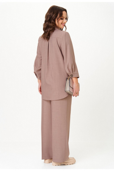 Брюки, жакет Твой имидж 2329 кофейный_в_полоску - фото 6