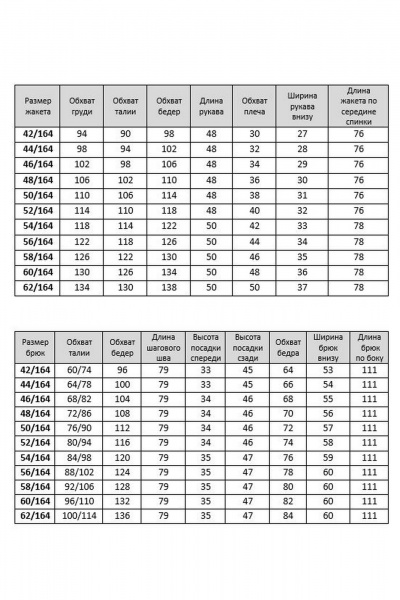 Брюки, жакет Твой имидж 2325 морская_волна - фото 4