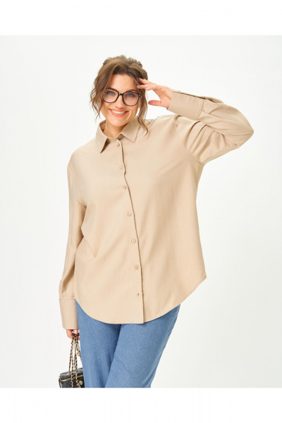 Блуза GRATTO 4468 бежевый - фото 1