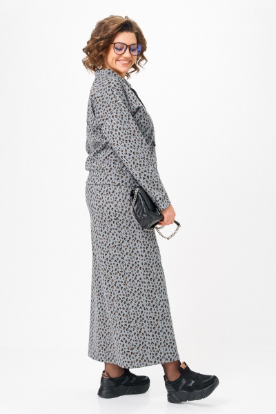 Джемпер, юбка Michel chic 1444 серый_лео - фото 3