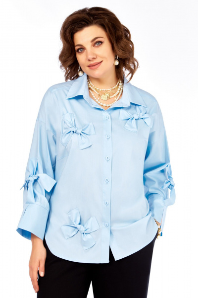 Рубашка Grace for you 009 голубой - фото 1