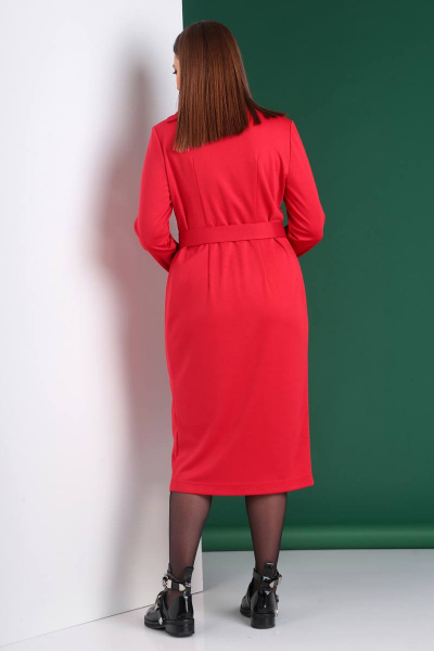Платье Liona Style 670 красный - фото 2