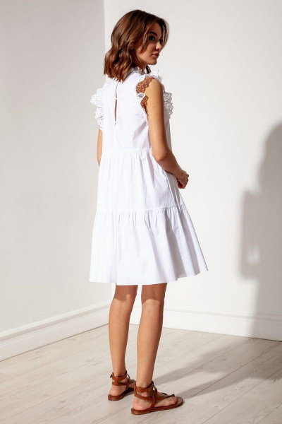 Платье Nova Line 50126 белый - фото 3