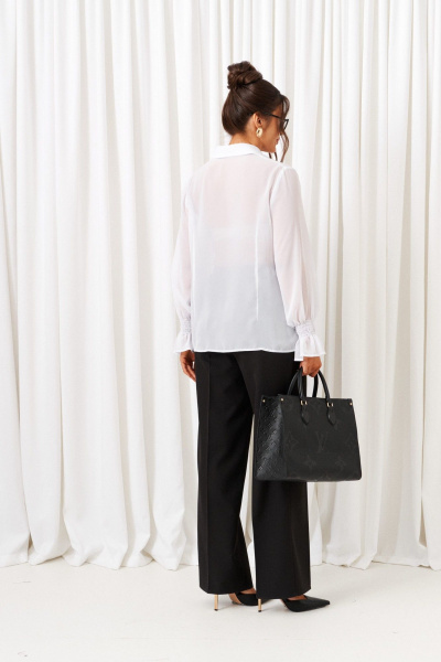 Блуза, брюки, жилет Beautiful&Free 6415 оливково-черный - фото 8