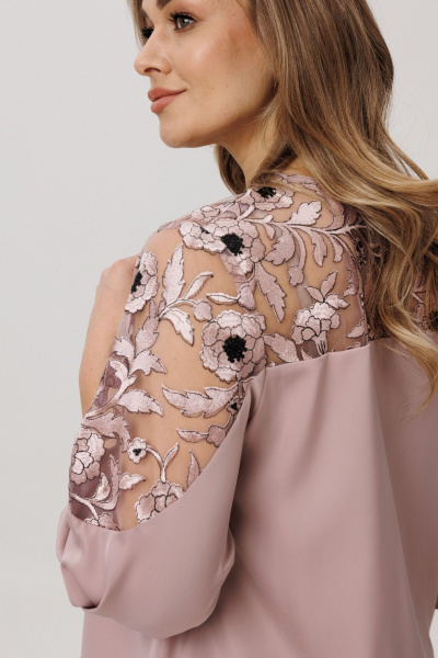 Блуза Anelli 1790.1 пудровый_твист - фото 6