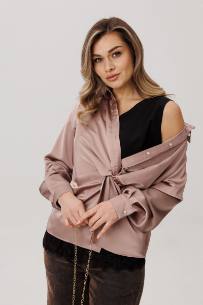 Блуза Anelli 1791 айс_карамель - фото 8