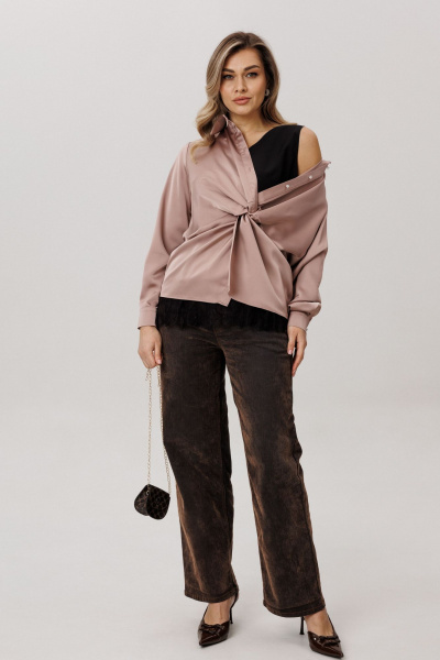 Блуза Anelli 1791 айс_карамель - фото 4