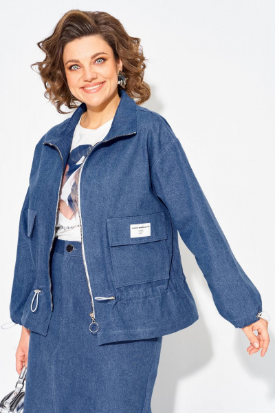 Брюки, ветровка Liliana 1504 джинс - фото 6