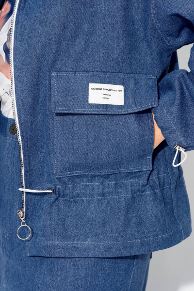 Брюки, ветровка Liliana 1504 джинс - фото 3