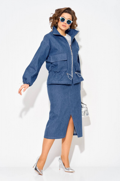 Брюки, ветровка Liliana 1504 джинс - фото 2