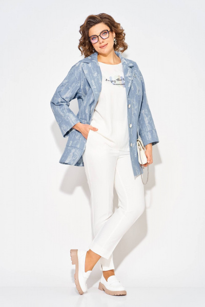 Жакет Liliana 1505БрЛ джинс - фото 3