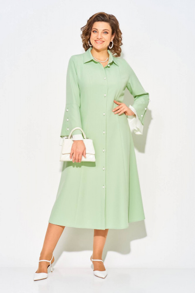 Платье Liliana 1508 фисташка - фото 6