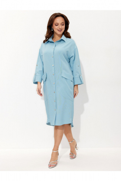 Платье Liona Style 968 светло-бирюзовый - фото 5