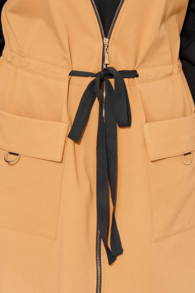 Платье Liliana 1510 карамель+черный - фото 4