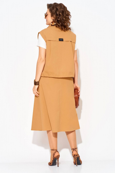 Платье Liliana 1512 карамель - фото 6