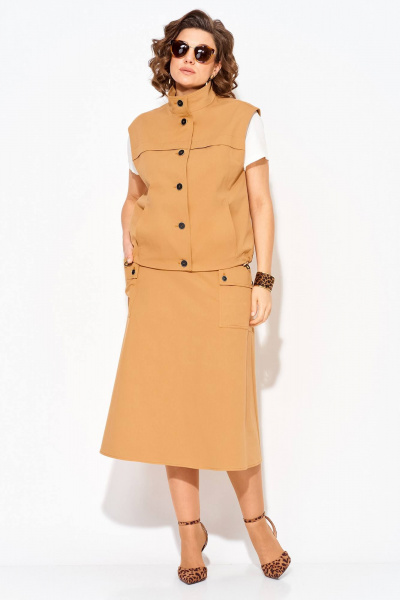 Платье Liliana 1512 карамель - фото 1