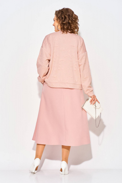 Бомбер, юбка Liliana 1513 пудра - фото 9