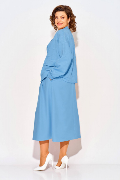 Бомбер, юбка Liliana 1513 голубой - фото 1