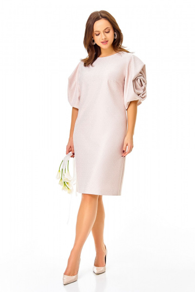 Платье Ольга Стиль С-989 светло-розовый - фото 5
