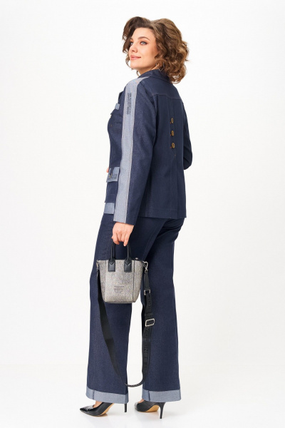 Брюки, жакет Aira Style 24239 синий - фото 13