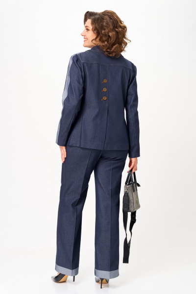 Брюки, жакет Aira Style 24239 синий - фото 11
