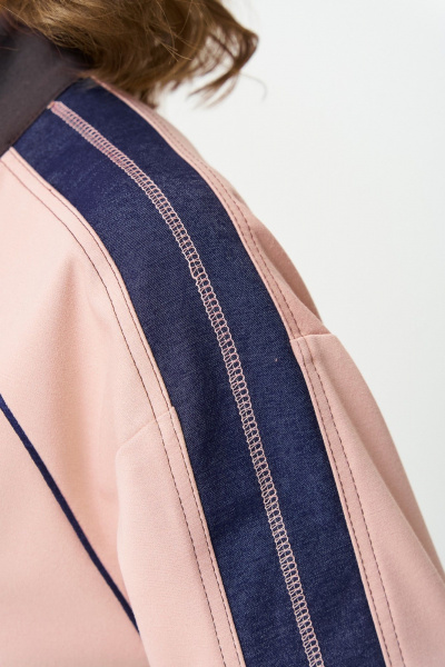 Бомбер, брюки Aira Style 24241 шоколад-пудра - фото 6