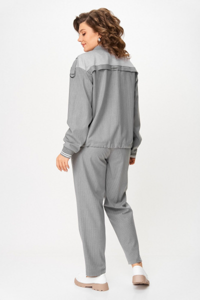 Бомбер, брюки Aira Style 24231 серый - фото 8