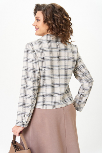 Жакет, юбка Aira Style 24-17А бежевый - фото 14