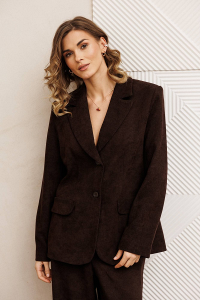 Жакет Gizart 15377 шоколадный - фото 4
