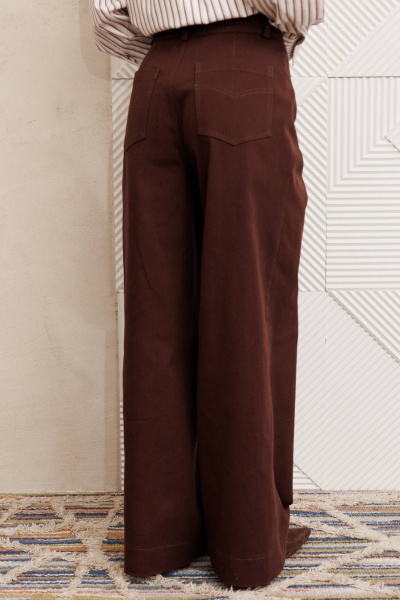 Брюки Gizart 35377 шоколадный джинс - фото 4