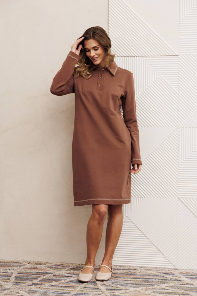 Платье Gizart 5422/1 мокко мусс - фото 2