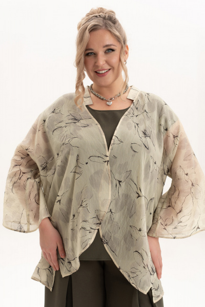 Блуза, брюки, кардиган Новелла Шарм А4123 - фото 2