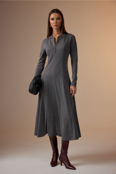 Платье N.O.W. 1653 серый - фото 4