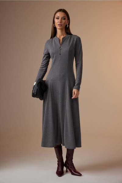 Платье N.O.W. 1653 серый - фото 2