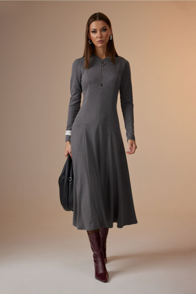 Платье N.O.W. 1653 серый - фото 1