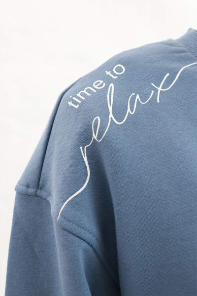 Брюки, джемпер Бобруйсктрикотаж 25744 серо-голубой - фото 3